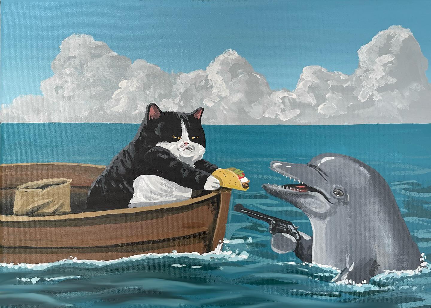 THEY'RE ROBBING OUR CATS AT GUNPOINT